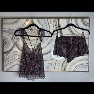 Victoria’s Secret Floral Pajamas Set